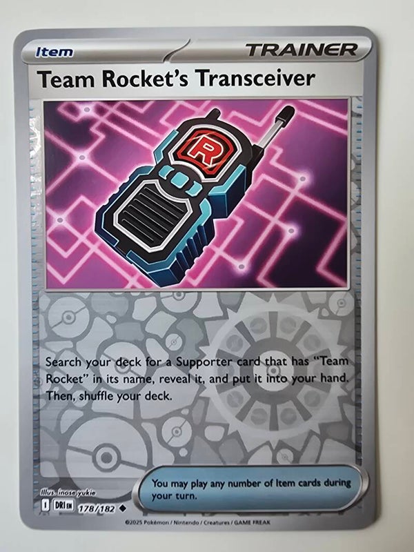 TEAM ROCKET'S TRANSCEIVER (DESTINED RIVALS 178/182) (REVERSE HOLO) (TRADING CARD)