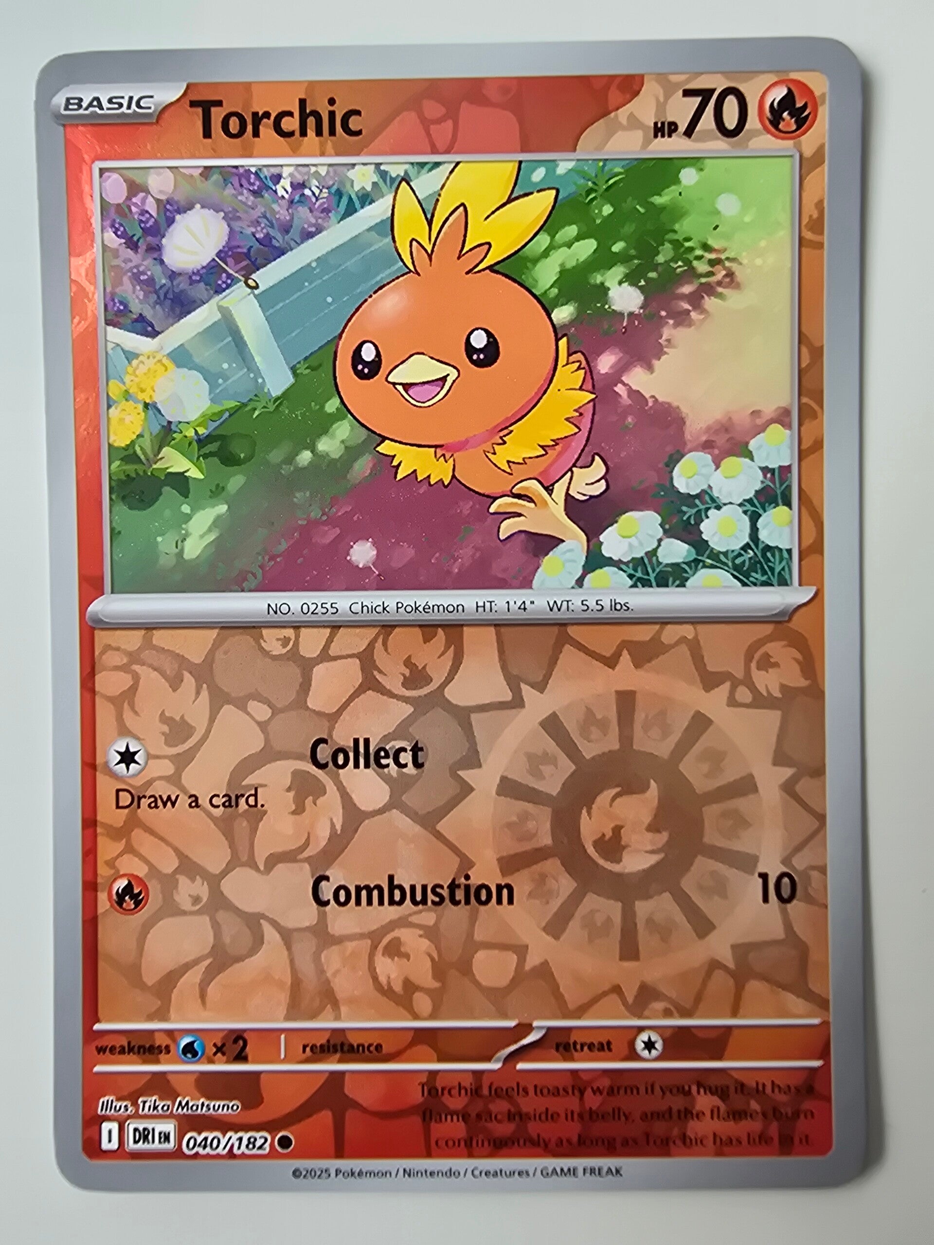 TORCHIC (DESTINED RIVALS 040/182) (REVERSE HOLO) (TRADING CARD)