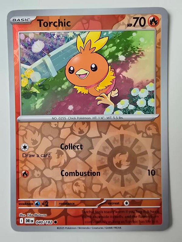 TORCHIC (DESTINED RIVALS 040/182) (REVERSE HOLO) (TRADING CARD)