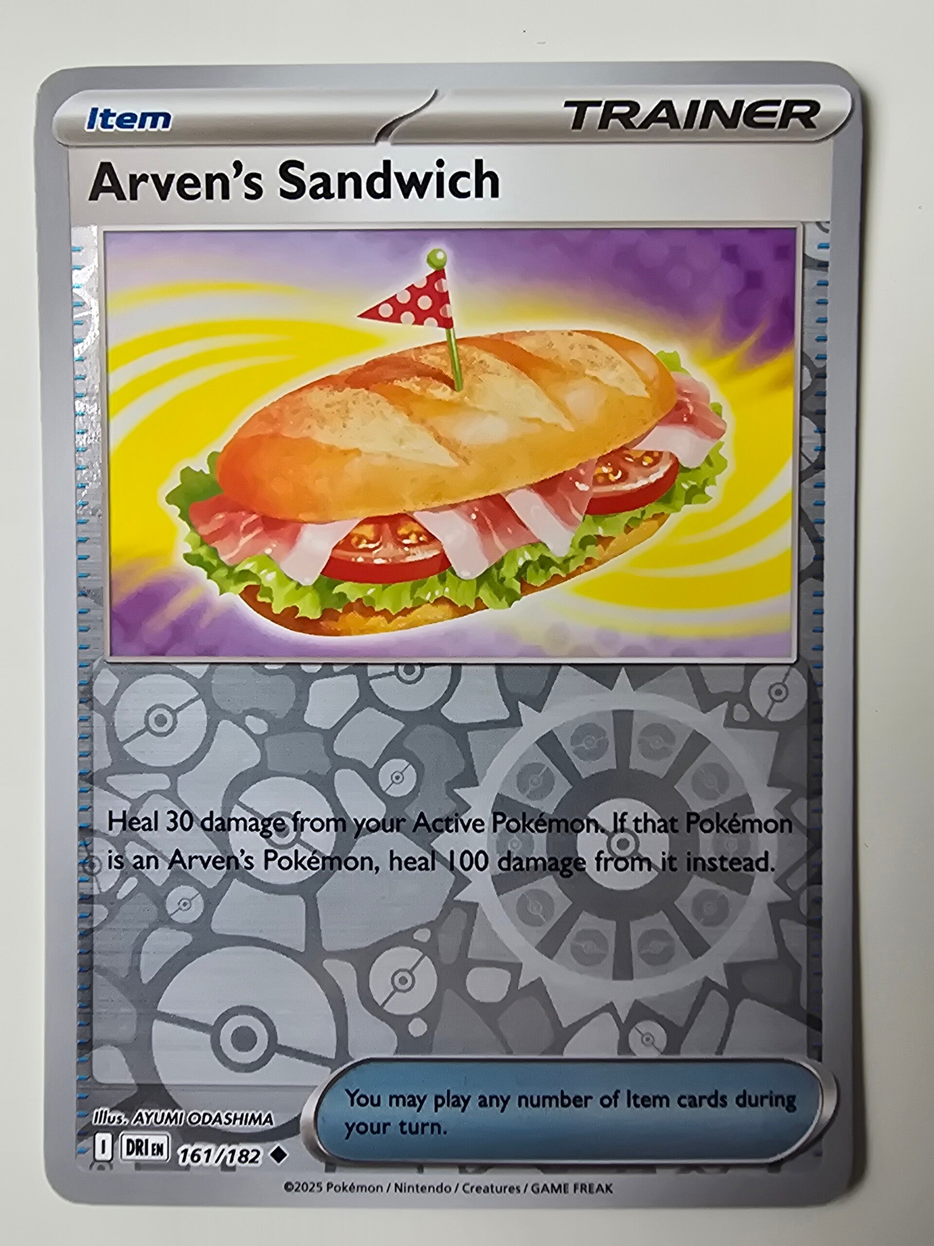 ARVEN'S SANDWICH (DESTINED RIVALS 161/182) (REVERSE HOLO) (TRADING CARD)