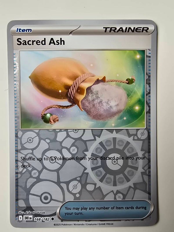 SACRED ASH (DESTINED RIVALS 168/182) (REVERSE HOLO) (TRADING CARD)