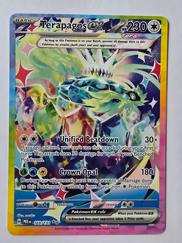 TERAPAGOS EX (PRISMATIC EVOLUTIONS 169/131) (TRADING CARD)