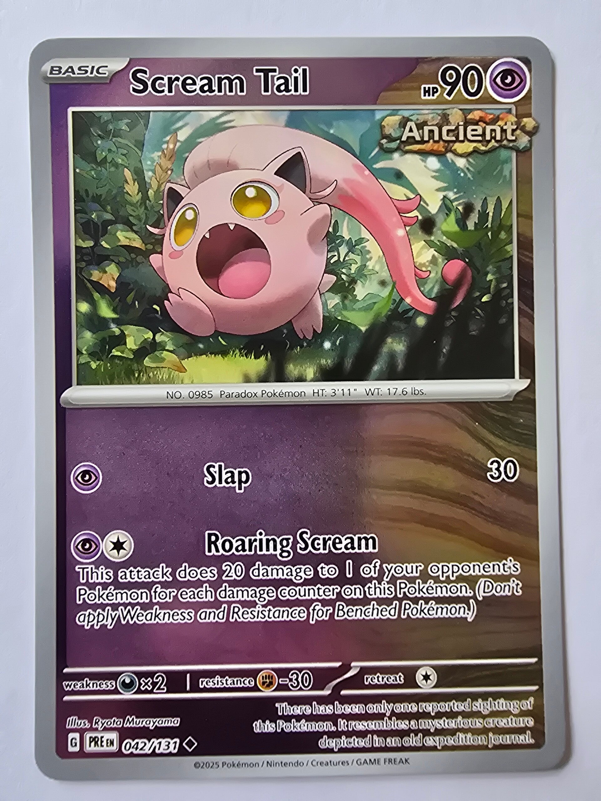 SCREAM TAIL (PARADOX RIFT 042/131) (REVERSE HOLO) (TRADING CARD)