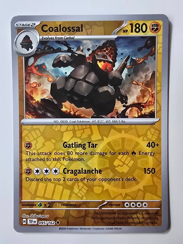 COALOSSAL (TEMPORAL FORCES 095/162) (REVERSE HOLO) (TRADING CARD)