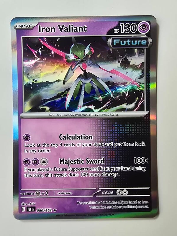 IRON VALIANT (TEMPORAL FORCES 080/162) (HOLO) (TRADING CARD)