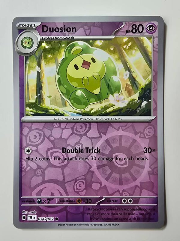 DUOSION (TEMPORAL FORCES 071/162) (REVERSE HOLO) (TRADING CARD)