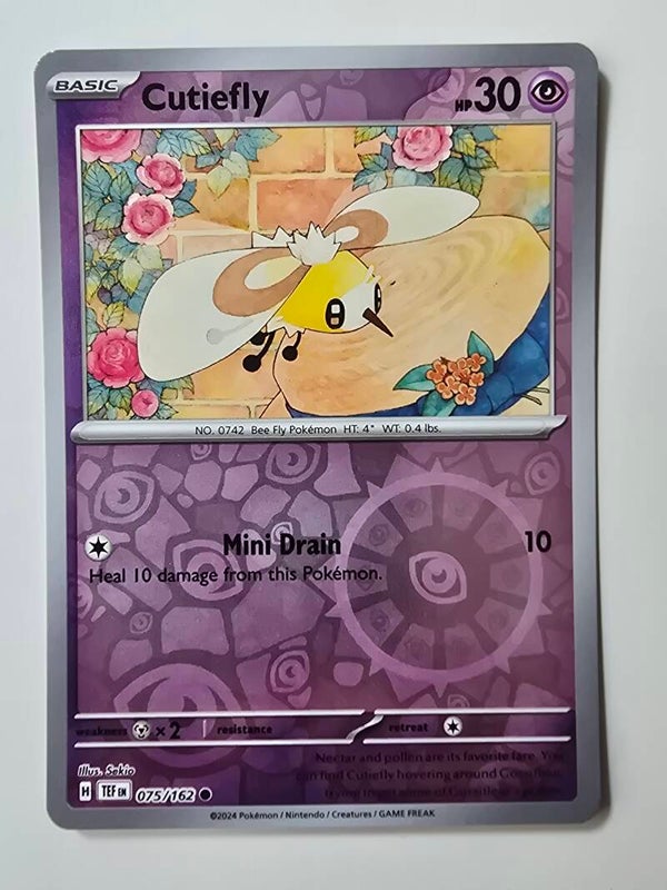 CUTIEFLY (TEMPORAL FORCES 075/162) (REVERSE HOLO) (TRADING CARD)