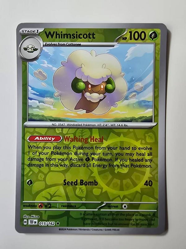 WHIMSICOTT (TEMPORAL FORCES 015/162) (REVERSE HOLO) (TRADING CARD)