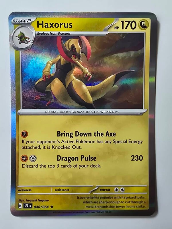 HAXORUS (SHROUDED FABLE 046/064) (HOLO) (TRADING CARD)