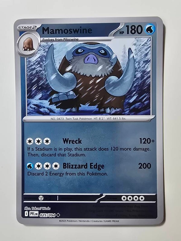 MAMOSWINE (PHANTASMAL FLAMES 025/094) (REVERSE HOLO) (TRADING CARD)