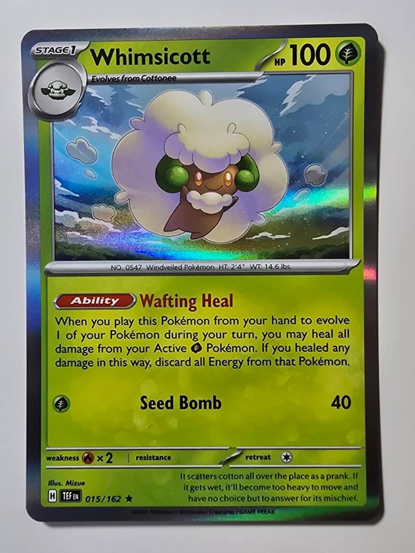 WHIMSICOTT (TEMPORAL FORCES 015/162) (HOLO) (TRADING CARD)