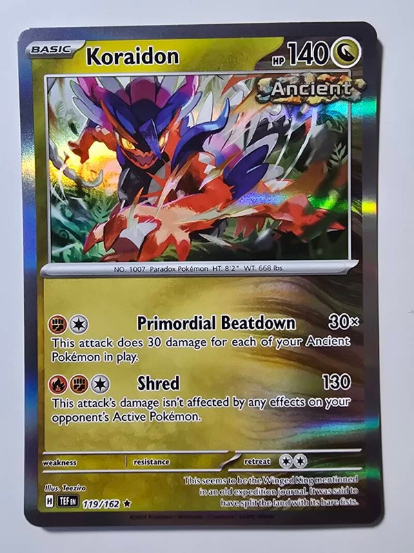 KORAIDON (TEMPORAL FORCES 119/162) (HOLO) (TRADING CARD)