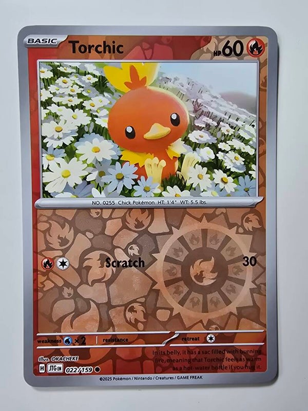 TORCHIC (JOURNEY TOGETHER 022/159) (REVERSE HOLO) (TRADING CARD)
