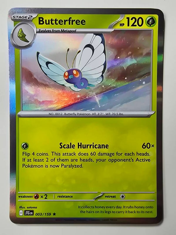 BUTTERFREE (JOURNEY TOGETHER 003/159) (HOLO) (TRADING CARD)