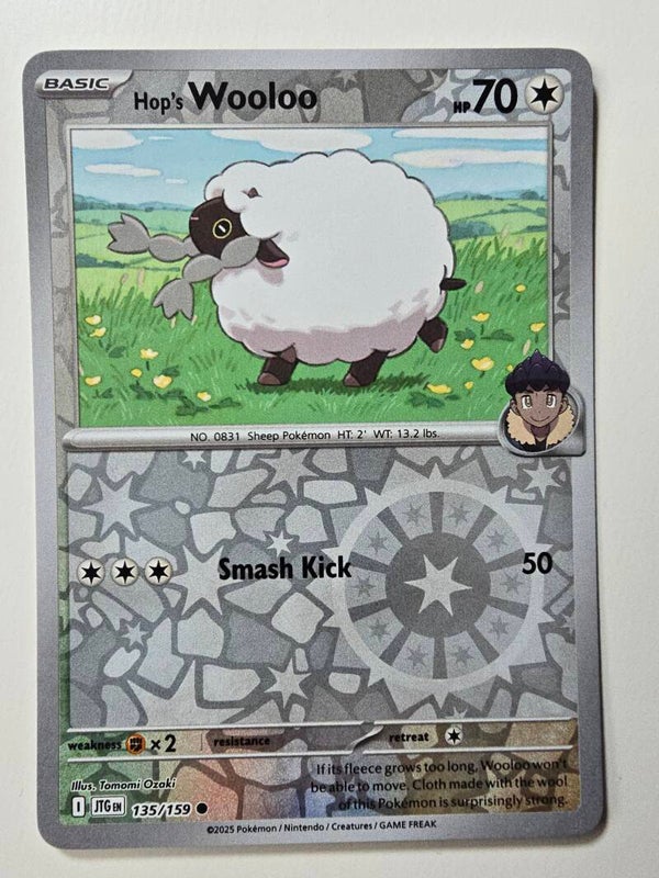 HOP'S WOOLOO (JOURNEY TOGETHER 135/159) (REVERSE HOLO) (TRADING CARD)
