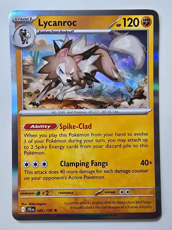 LYCANROC (JOURNEY TOGETHER 085/159) (HOLO) (TRADING CARD)