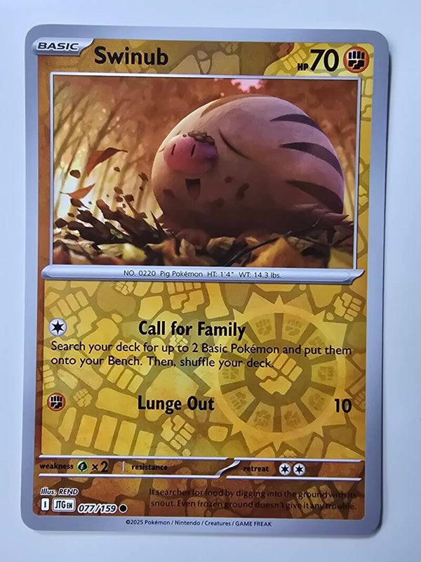SWINUB (JOURNEY TOGETHER 077/159) (REVERSE HOLO) (TRADING CARD)