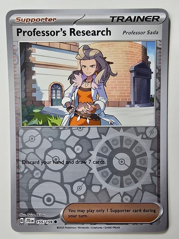 PROFESSOR'S RESEARCH (JOURNEY TOGETHER 155/159) (REVERSE HOLO) (TRADING CARD)