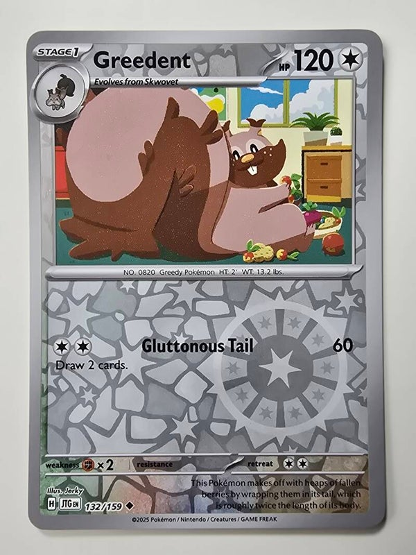 GREEDENT (JOURNEY TOGETHER 132/159) (REVERSE HOLO) (TRADING CARD)