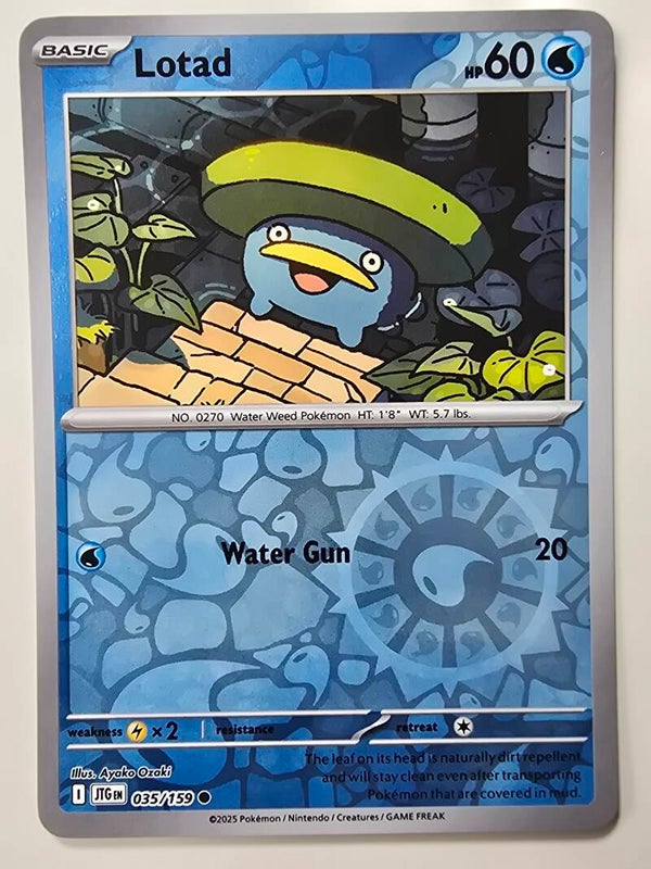 LOTAD (JOURNEY TOGETHER 035/159) (REVERSE HOLO) (TRADING CARD)