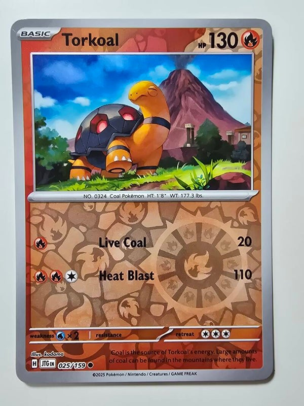 TORKOAL (JOURNEY TOGETHER 025/159) (REVERSE HOLO) (TRADING CARD)