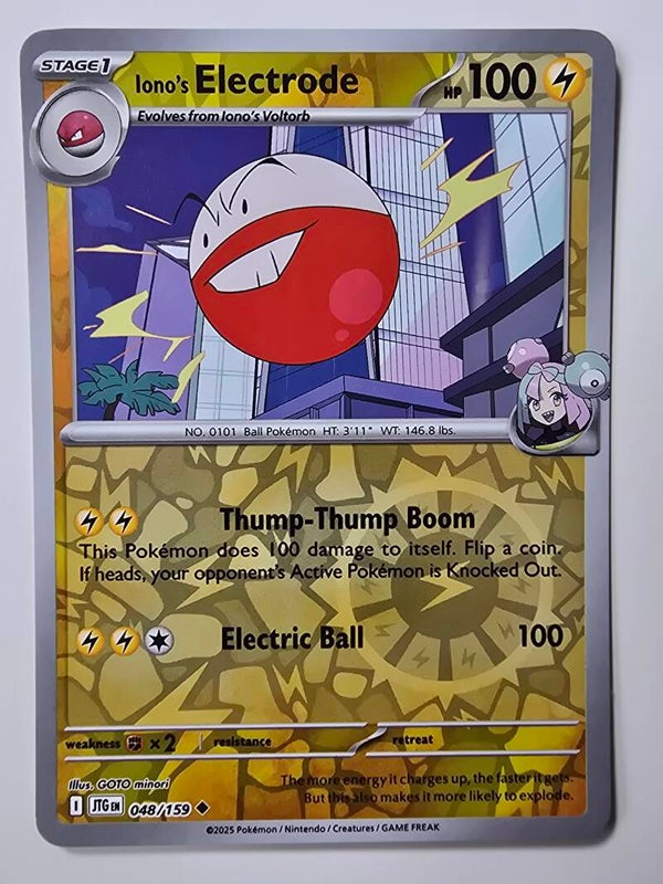 IONO'S ELECTRODE (JOURNEY TOGETHER 048/159) (REVERSE HOLO) (TRADING CARD)