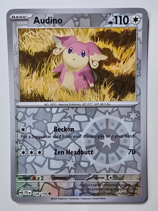 AUDINO (JOURNEY TOGETHER 124/159) (REVERSE HOLO) (TRADING CARD)