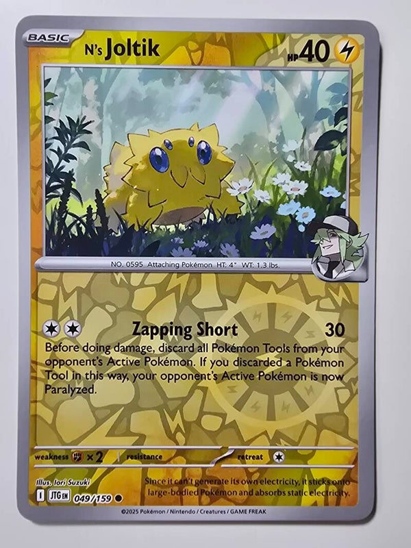 N'S JOLTIK (JOURNEY TOGETHER 049/159) (REVERSE HOLO) (TRADING CARD)