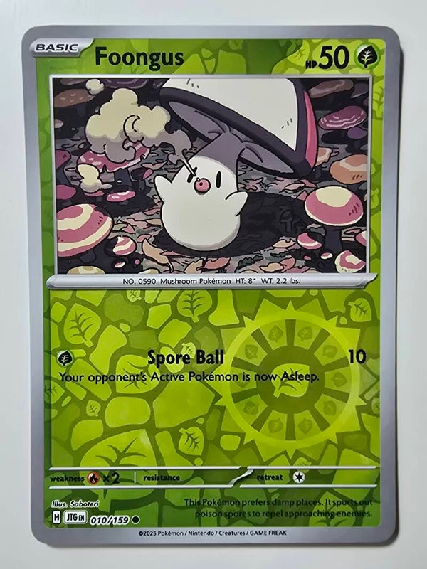 FOONGUS (JOURNEY TOGETHER 010/159) (REVERSE HOLO) (TRADING CARD)