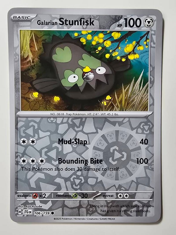 GALARIAN STUNFISK (JOURNEY TOGETHER 106/159) (REVERSE HOLO) (TRADING CARD)