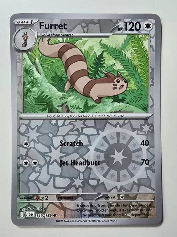 FURRET (JOURNEY TOGETHER 119/159) (REVERSE HOLO) (TRADING CARD)
