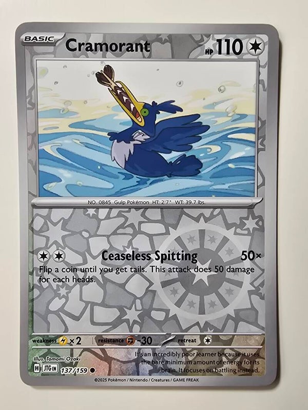 CRAMORANT (JOURNEY TOGETHER 137/159) (REVERSE HOLO) (TRADING CARD)