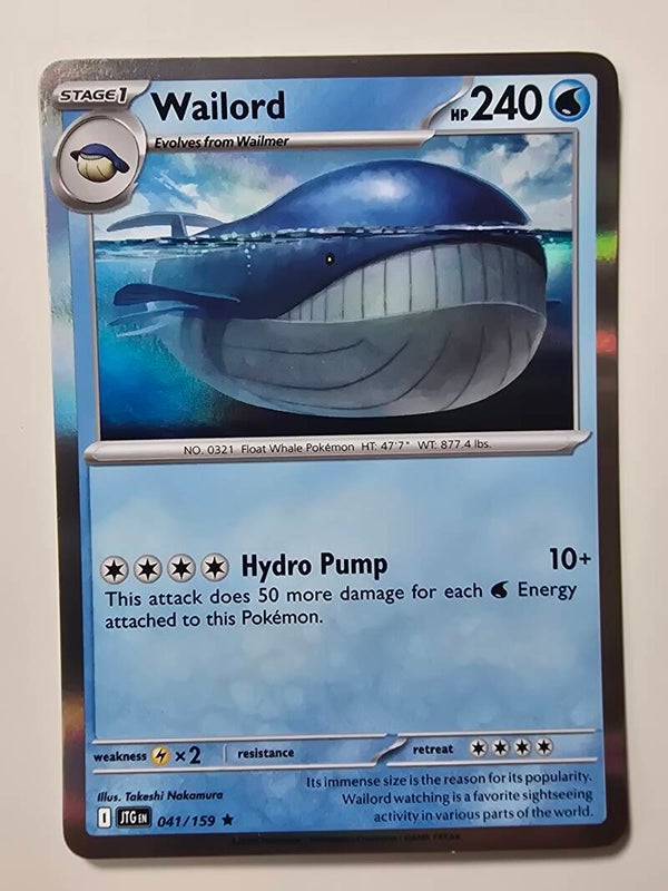 WAILORD (JOURNEY TOGETHER 041/159) (HOLO) (TRADING CARD)