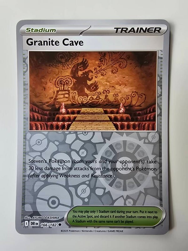 GRANITE CAVE (DESTINED RIVALS 166/182) (REVERSE HOLO) (TRADING CARD)