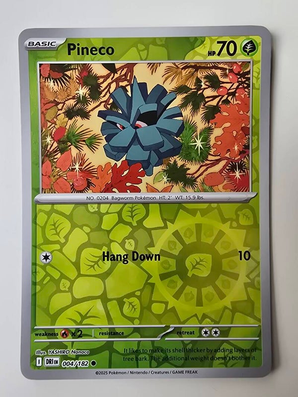 PINECO (DESTINED RIVALS 004/182) (REVERSE HOLO) (TRADING CARD)