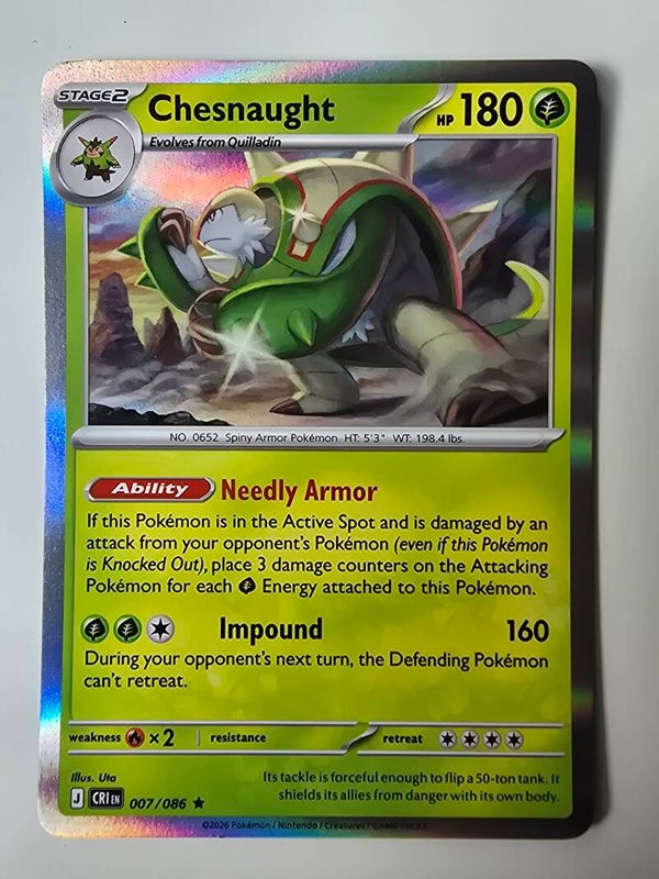 CHESNAUGHT (CHAOS RISING 007/086) (HOLO) (TRADING CARD)