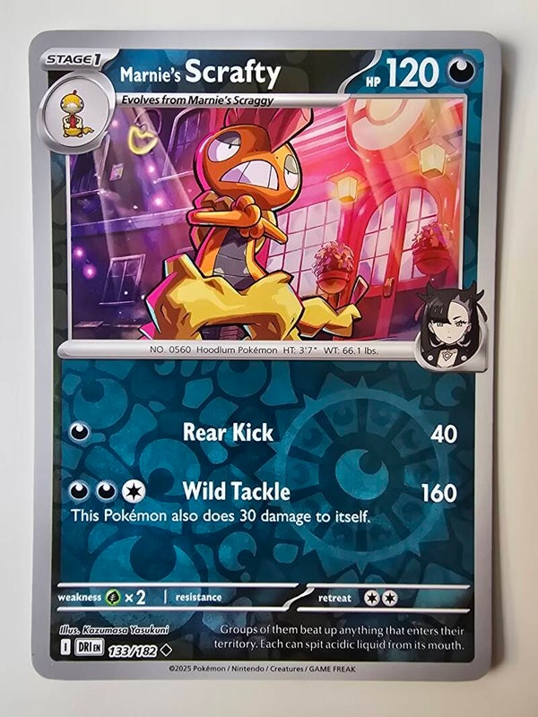 MARNIE'S SCRAFTY (DESTINED RIVALS 133/182) (REVERSE HOLO) (TRADING CARD)