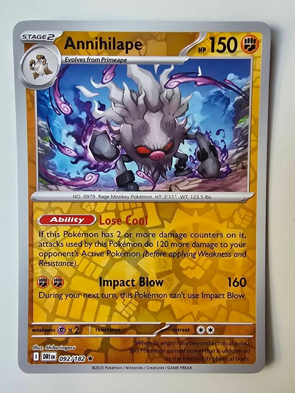 ANNIHILAPE (DESTINED RIVALS 092/182) (REVERSE HOLO) (TRADING CARD)