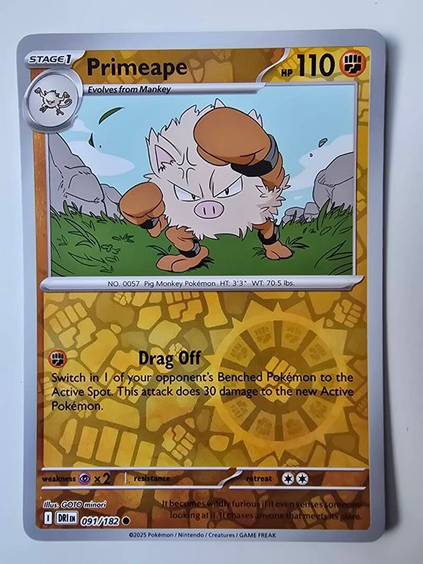 PRIMEAPE (DESTINED RIVALS 091/182) (REVERSE HOLO) (TRADING CARD)