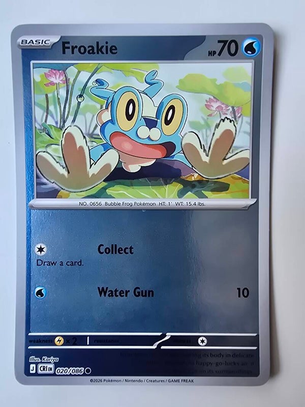 FROAKIE (CHAOS RISING 020/086) (REVERSE HOLO) (TRADING CARD)