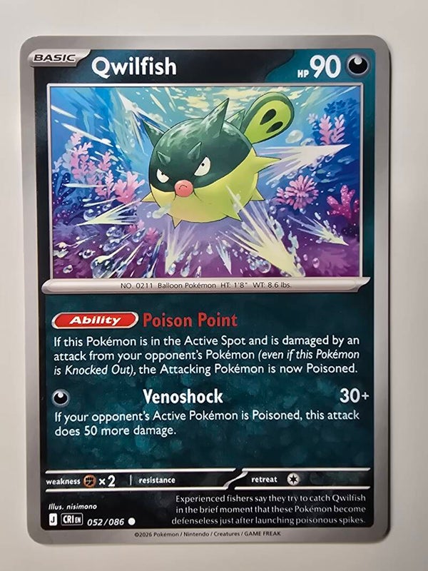 QWILFISH (CHAOS RISING 052/086) (TRADING CARD)