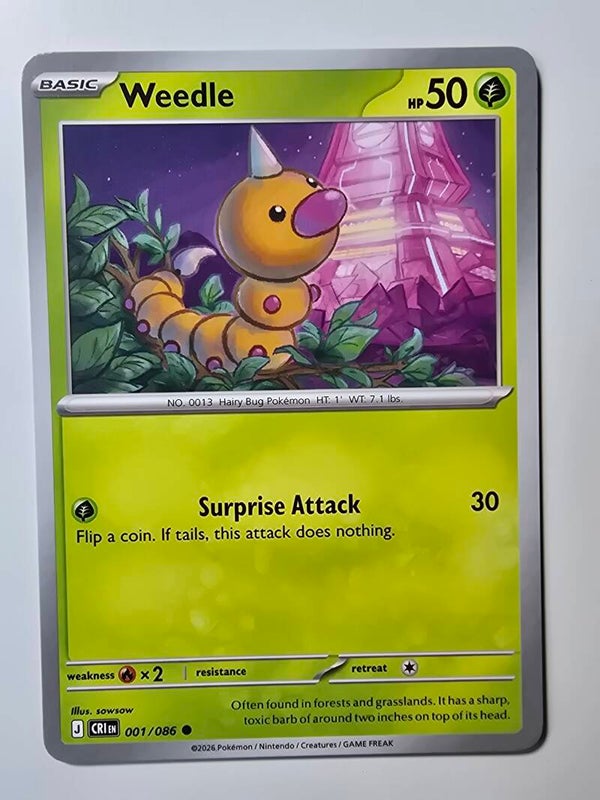 WEEDLE (CHAOS RISING 001/086) (TRADING CARD)