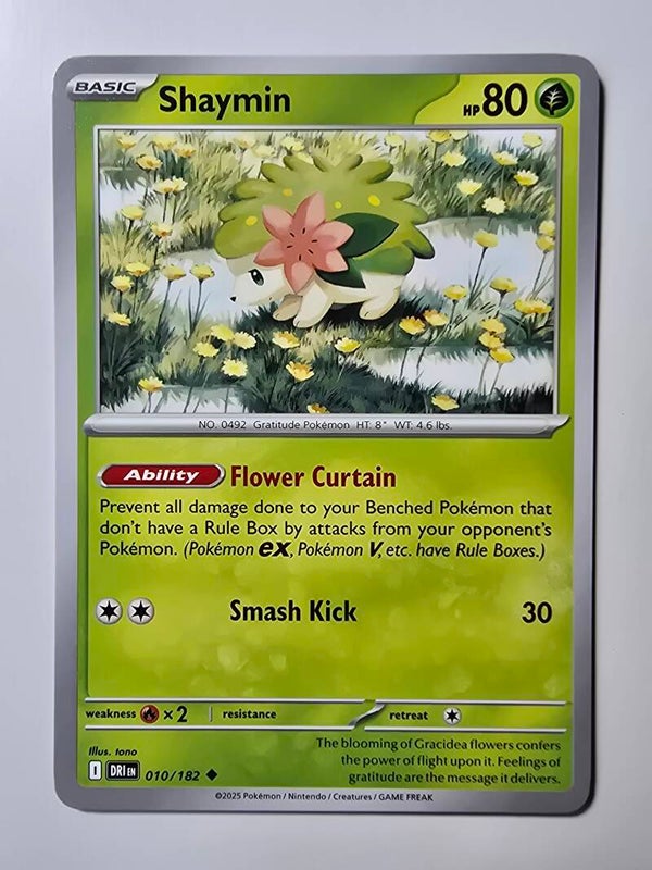 SHAYMIN (DESTINED RIVALS 010/182) (TRADING CARD)