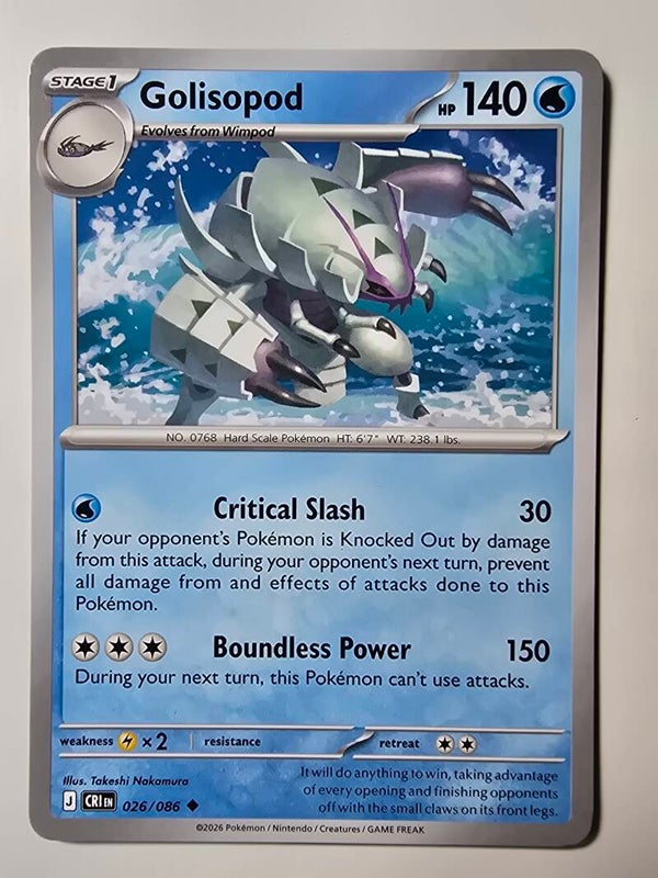 GOLISOPOD (CHAOS RISING 026/086) (TRADING CARD)