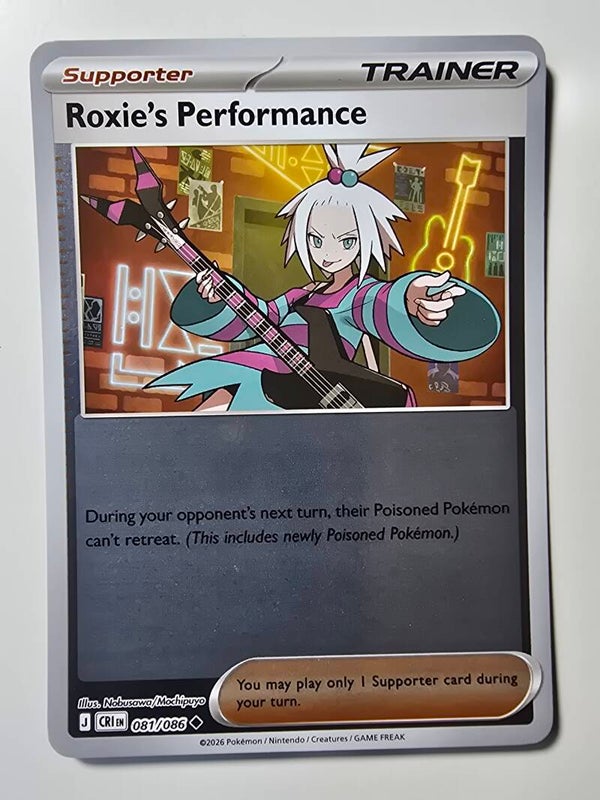 ROXIE'S PERFORMANCE (CHAOS RISING 081/086) (REVERSE HOLO) (TRADING CARD)