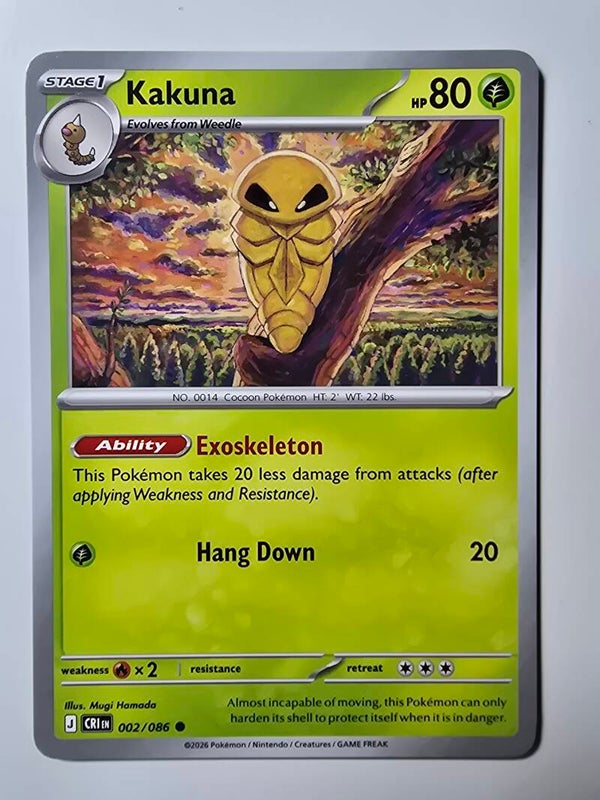 KAKUNA (CHAOS RISING 002/086) (TRADING CARD)
