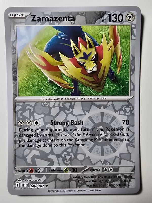 ZAMAZENTA (DESTINED RIVALS 146/182) (REVERSE HOLO) (TRADING CARD)