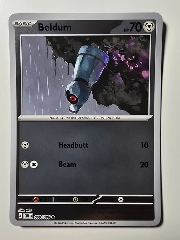 BELDUM (CHAOS RISING 059/086) (REVERSE HOLO) (TRADING CARD)