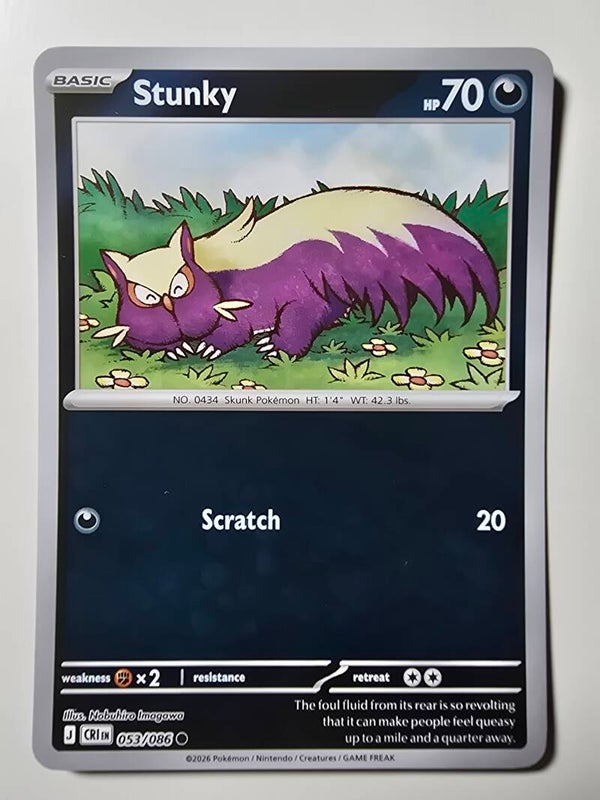 STUNKY (CHAOS RISING 053/086) (REVERSE HOLO) (TRADING CARD)