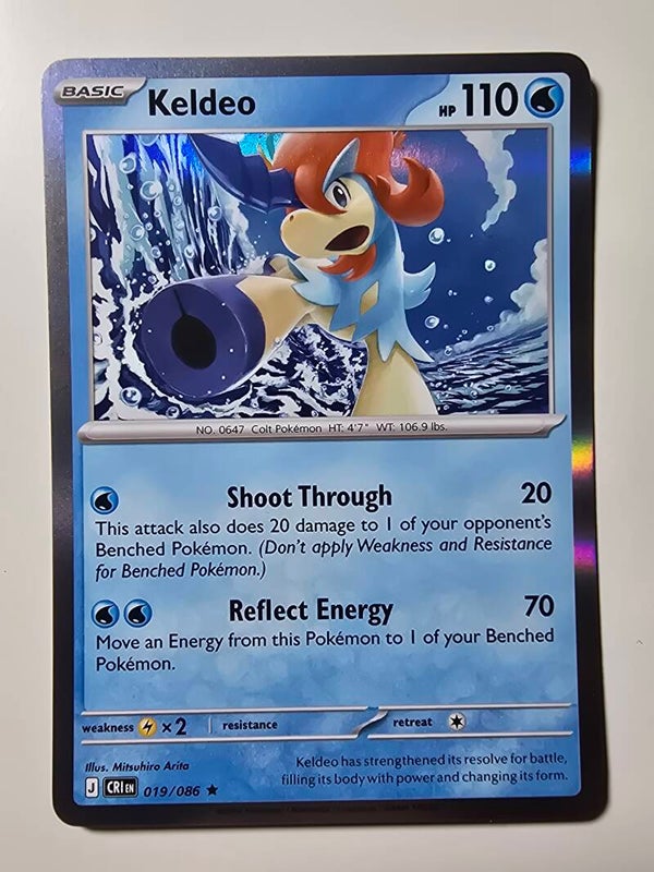 KELDEO (CHAOS RISING 019/086) (HOLO) (TRADING CARD)
